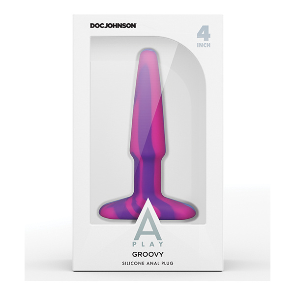 A Play 4" Groovy Silicone Anal Plug