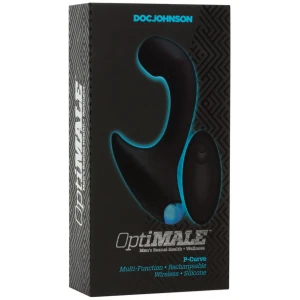 OptiMale Vibrating P Massager w-Wireless Remote - Black