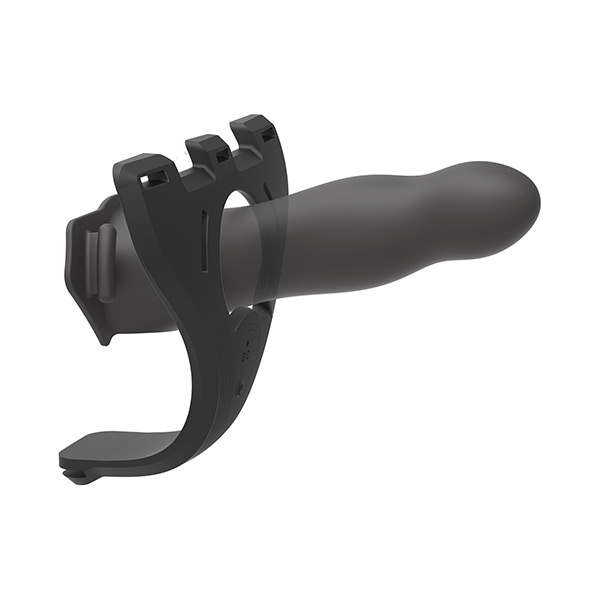 Body Extensions Be Naughty Vibrating 4 Piece Strap On Set - Black - Image 3