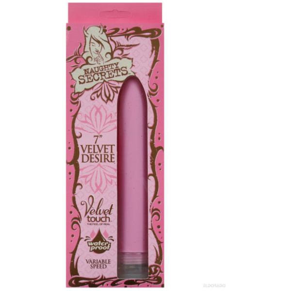 Naughty Secret 7" Velvet Desire Waterproof Vibe - Pink