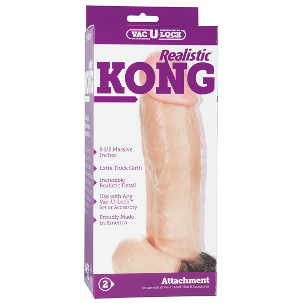 Vac-U-Lock Kong Realistic - White