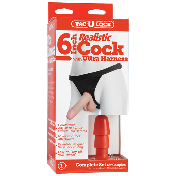 Ultra Harness 2 Set 3 Realistic Dong & Powder