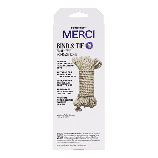 Merci Bind & Tie Hemp Bondage Rope - Ft - Image 2