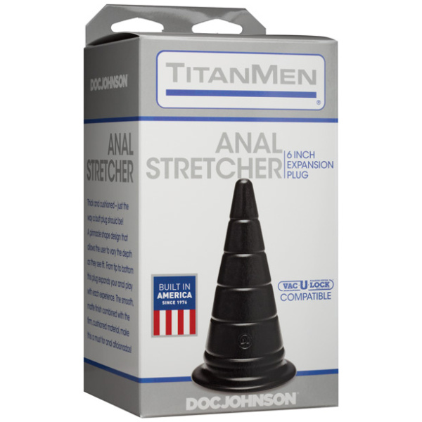 Titanmen 6" Anal Stretcher - Black