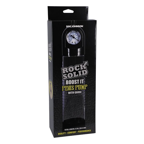 Rock Solid Boost It Penis Pump w-Gauge