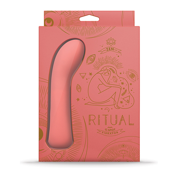 RITUAL Zen Rechargeable Silicone G-Spot Vibe - Coral - Image 2