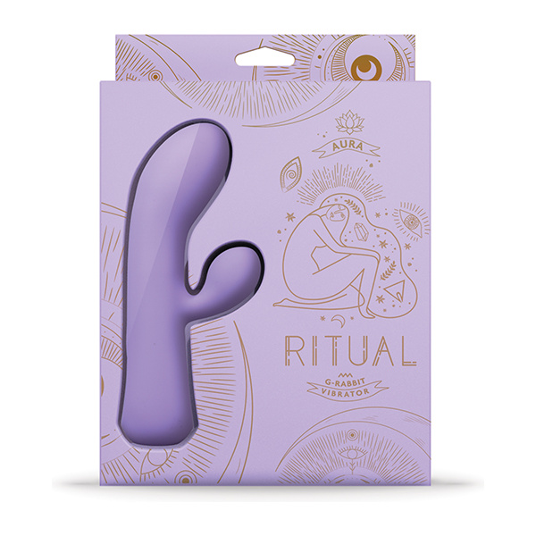 RITUAL Aura Rechargeable Silicone Rabbit Vibe - Lilac - Image 3