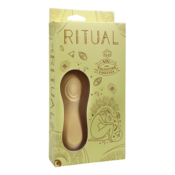 RITUAL Sol Rechargeable Silicone Pulsating Vibe - Yellow