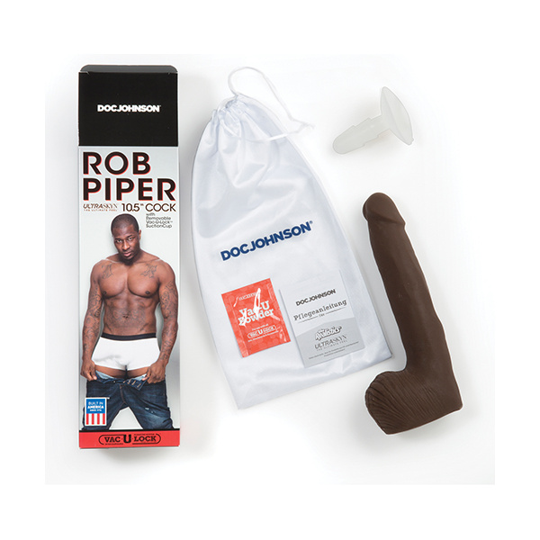 Rob Piper Cock w-Balls & Suction Cup - Chocolate - Image 4