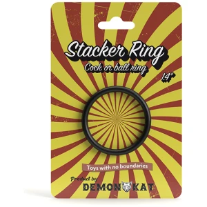 Demon Kat Stacker Ring - Black