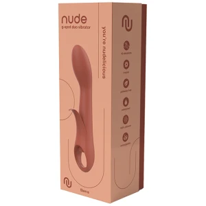 NUDE Sierra Rechargeable G-Spot Duo Vibrator - Peach
