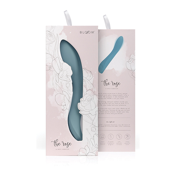 Bloom The Rose G-Spot Vibrator - Teal - Image 5