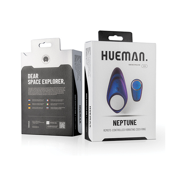Hueman Neptune Vibrating Cock Ring - Purple - Image 5