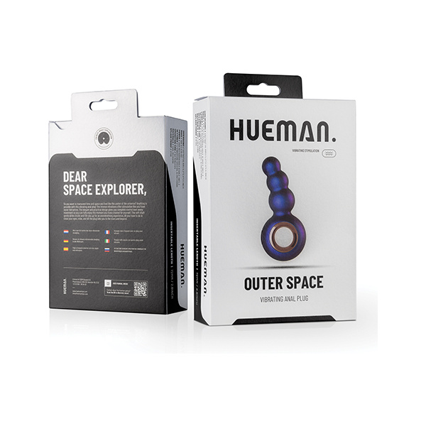Hueman Outer Space Vibrating Anal Plug - Purple - Image 2