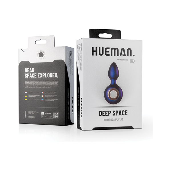 Hueman Deep Space Vibrating Anal Plug - Purple - Image 3
