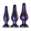 Hueman Comets Butt Plug Set of 3 - Purple