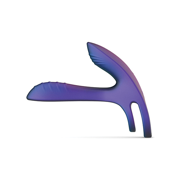 Hueman Infinity Ignite Vibrating Cock Ring - Purple - Image 4