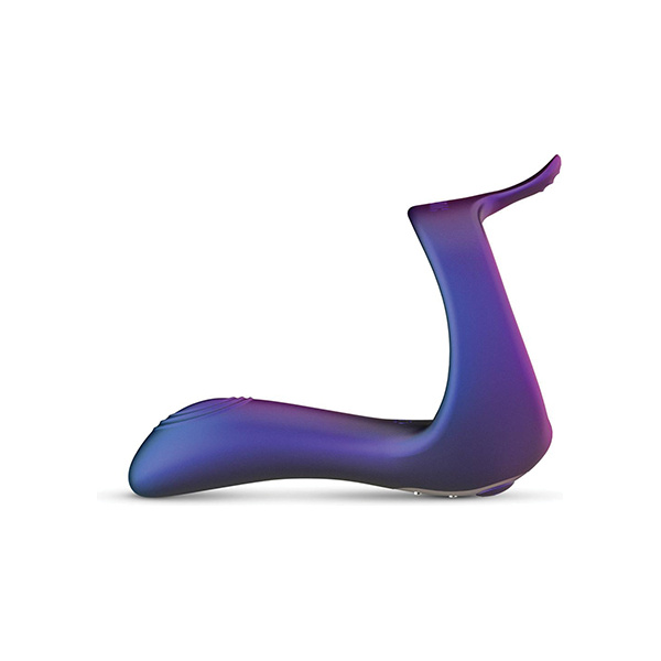 Hueman Solar Cock Ring w-Vibrating Perineum - Purple - Image 4