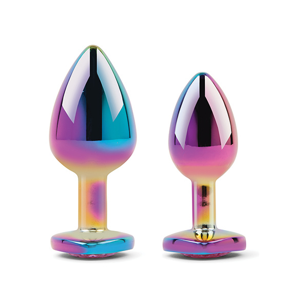 Gemsations 2 pc 2.75" & 3.25" Chrome Anal Training Set - Rainbow - Image 4