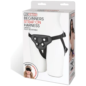 Lux Fetish Beginners Strap On Harness - Black