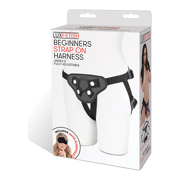 Lux Fetish Beginners Strap On Harness - Black