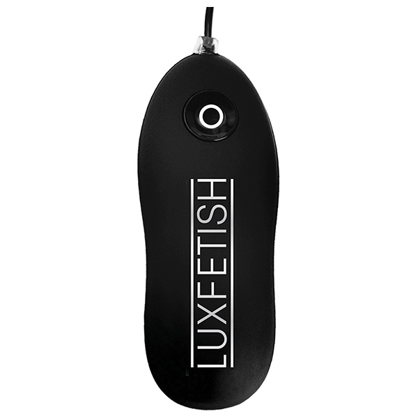 Lux Fetish 4" Inflatable Vibrating Butt Plug w-Suction Base - Black - Image 5