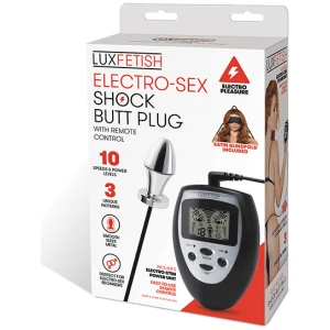 Lux Fetish Electro Sex Shock Butt Plug w-Remote
