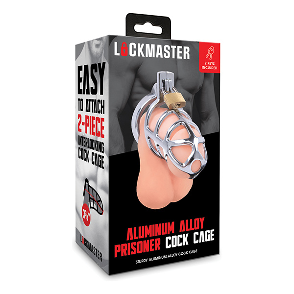 Lockmaster 3.75" Stainless Steel Prisoner Cock Cage - Silver