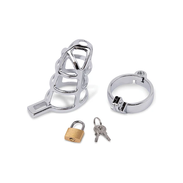 Lockmaster 3.75" Stainless Steel Prisoner Cock Cage - Silver - Image 4