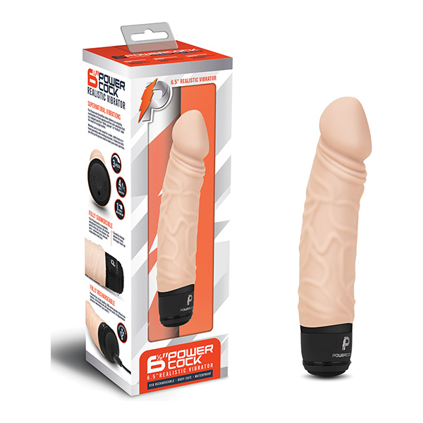 Powercocks 6.5" Realistic Vibrator