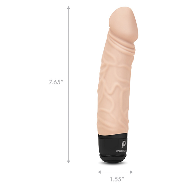 Powercocks 6.5" Realistic Vibrator - Image 2