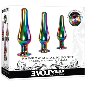 Evolved Rainbow Metal Plug set