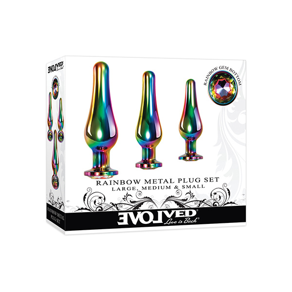 Evolved Rainbow Metal Plug set