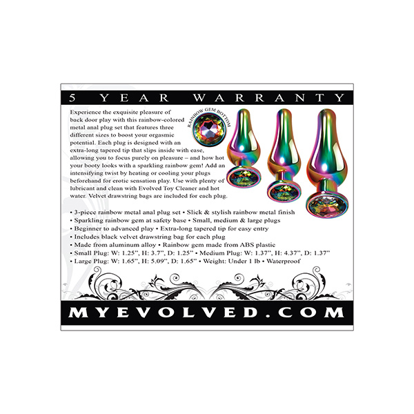 Evolved Rainbow Metal Plug set - Image 5