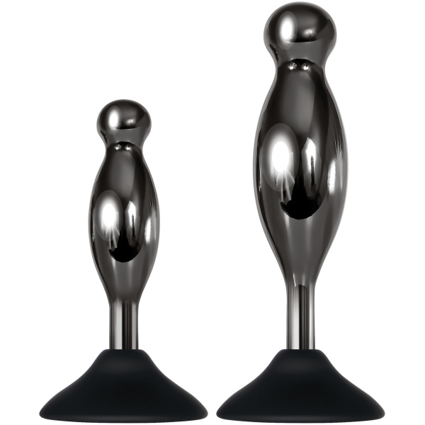 Evolved Joy Sticks 2 pc Plug Set - Black-Chrome - Image 4