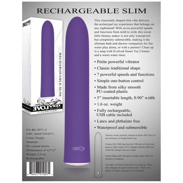 Evolved Love is Back Rechargeable Slim - Purple - Image 3