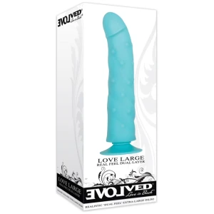 Evolved Love Large Dildo - Blue
