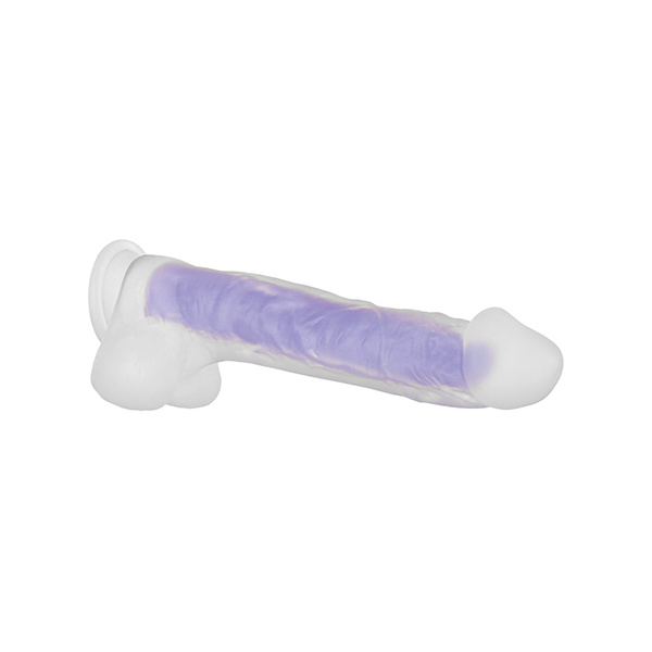 Evolved Luminous Dildo Stud Non Vibrating - Purple - Image 4