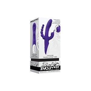 Evolved Lick Me Triple Stim Vibe - Purple