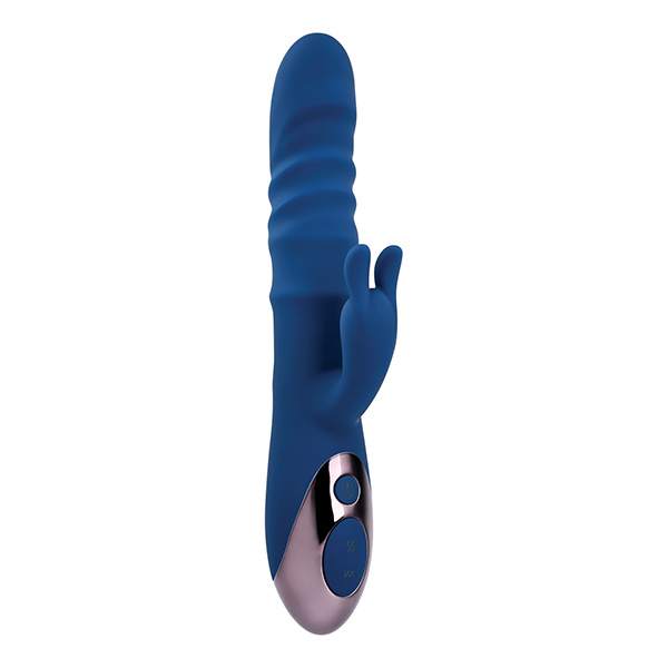 Evolved The Ringer Rechargeable Thrusting Rabbit - Blue - Image 5