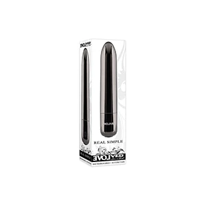 Evolved Real Simple Rechargeable Bullet - Black Chrome