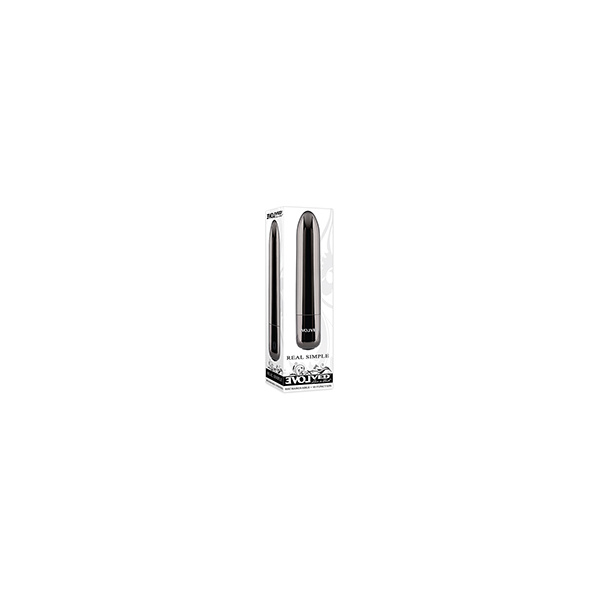 Evolved Real Simple Rechargeable Bullet - Black Chrome