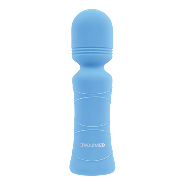 Evolved Out of The Blue Vibrating Mini Wand - Blue - Image 4