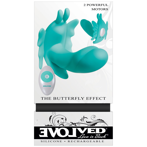 Evolved The Butterfly Effect Rechargeable Dual Stim - Teal