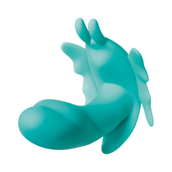 Evolved The Butterfly Effect Rechargeable Dual Stim - Teal - Image 4