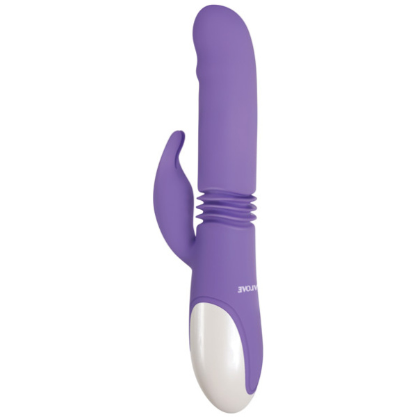 Evolved Thick & Thrust Bunny Dual Stim Rechargeable - Purple - Image 4