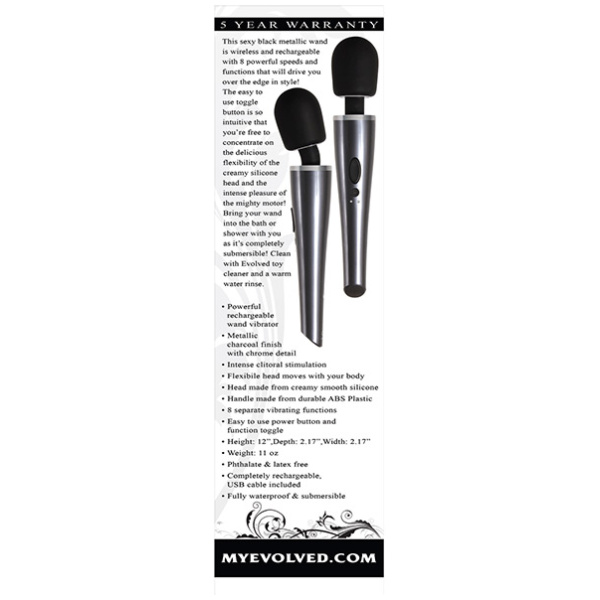 Evolved Mighty Metallic Wand - Gray-Black - Image 4