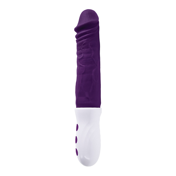 Evolved Plum Thrust Realistic Shaft Vibrator - Purple - Image 4