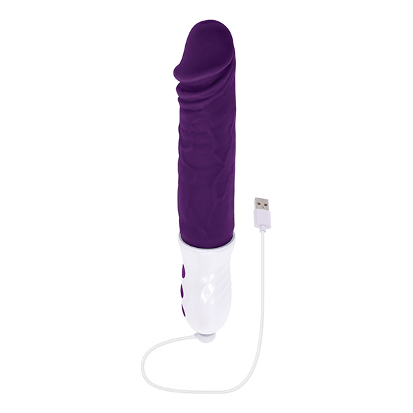 Evolved Plum Thrust Realistic Shaft Vibrator - Purple - Image 3