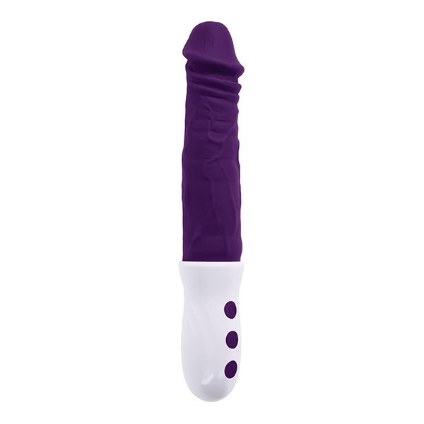 Evolved Plum Thrust Realistic Shaft Vibrator - Purple - Image 2